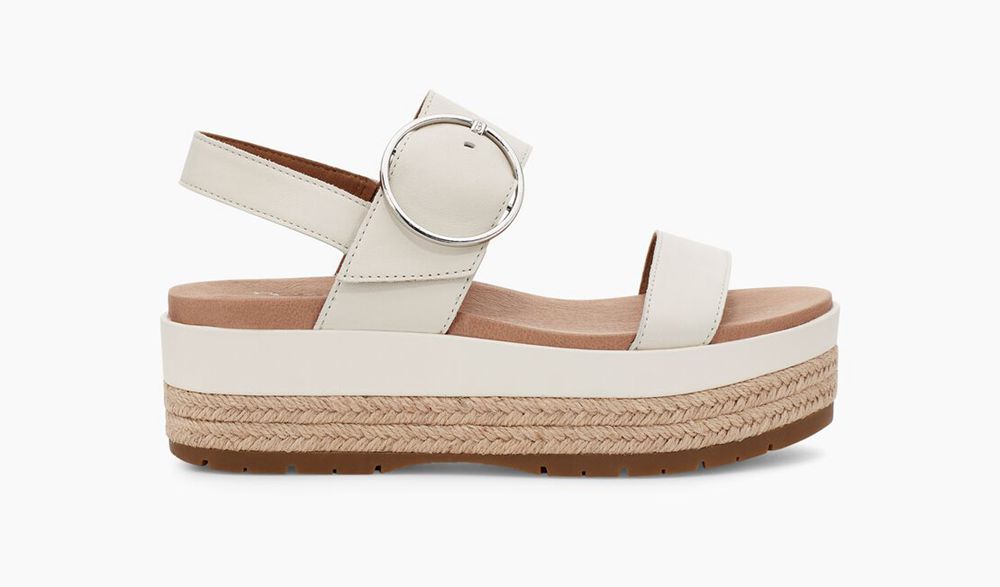 Ugg Sandal Womens - Ugg April Beige - 763HQKVMI